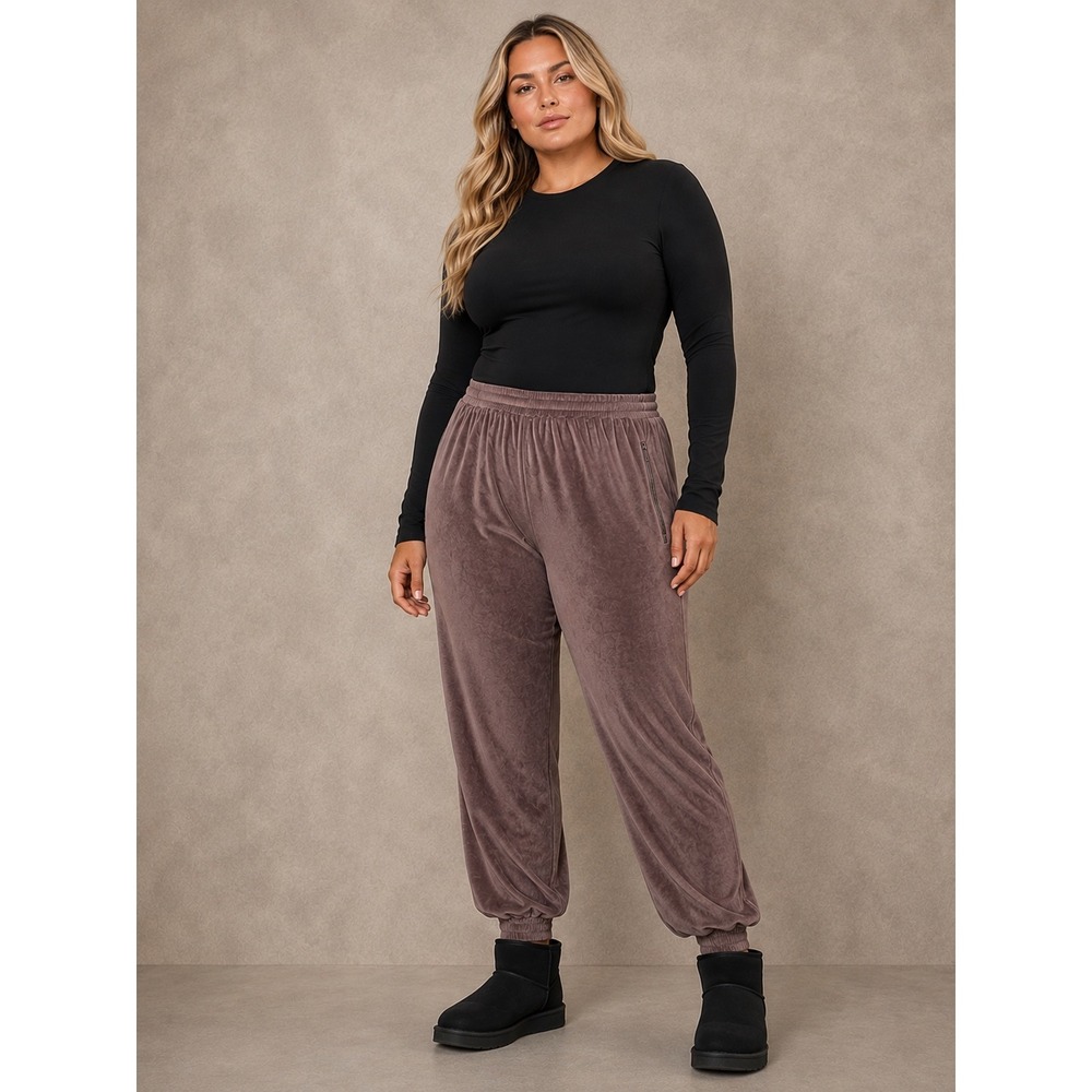 SKIMS Velour High Waist Jogger Amethyst 4X
